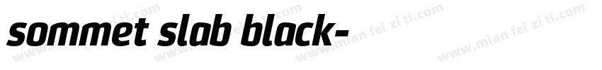sommet slab black字体转换